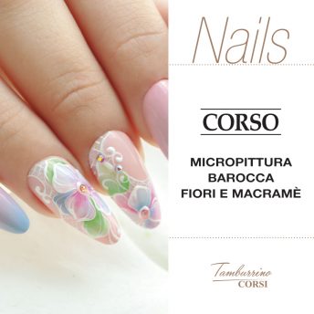 corso micropittura fiori, barocchi e pizzi
