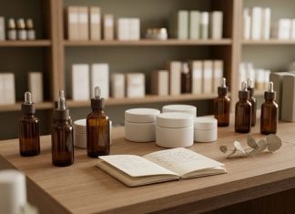 Skincare: 6 domande che ci fanno tutte le clienti in negozio Banco vendita di Tamburrino con prodotti skincare e consulenza alle clienti