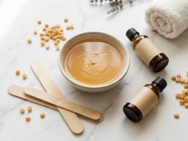 Kit completo per ceretta brasiliana professionale con scaldacera, granuli di cera e accessori