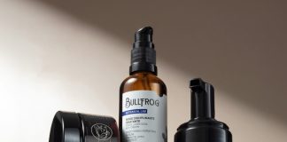 Prodotti styling Bullfrog Barbershop - Pasta Modellante, Siero Disciplinante e Schiuma Controllo Ricci