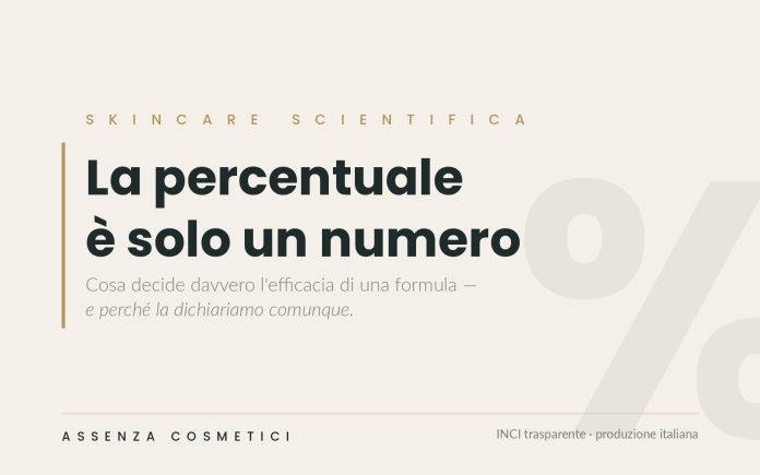 Come riconoscere un cosmetico efficace La percentuale è solo un numero — Assenza Cosmetici